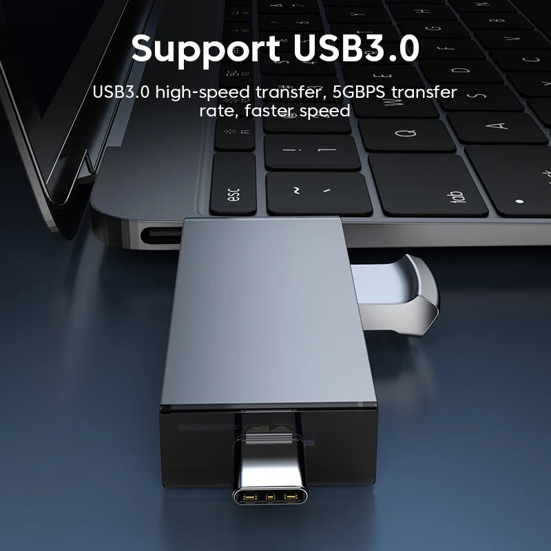 Mini Lecteur USB et Carte SD 3.0 7 en 1 - Transfert Rapide