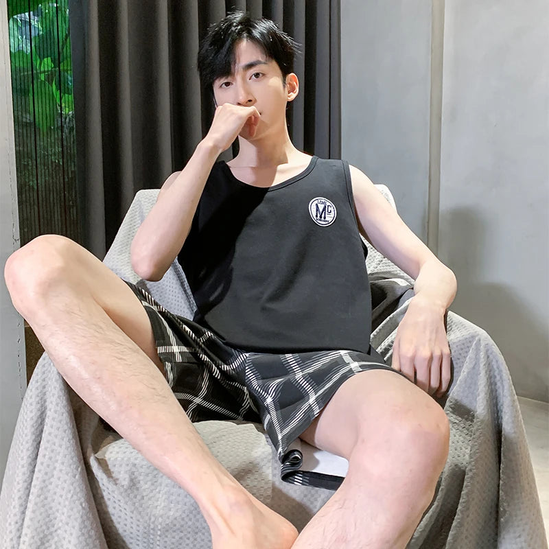 Ensemble de Nuit Décontracté Homme – Coton Doux