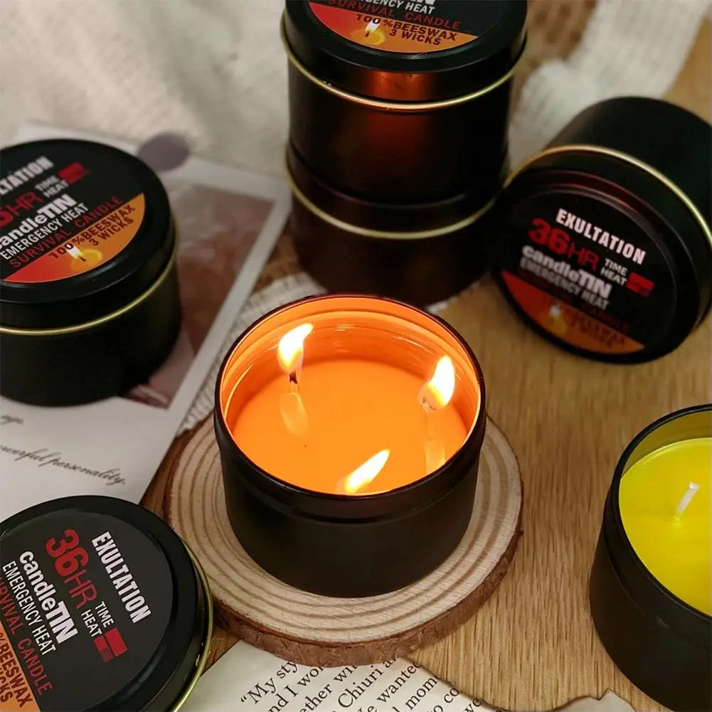 Bougie d'Urgence à 3 Mèches Longue Durée 36H - 1 ACHETÉE = 1 OFFERTE