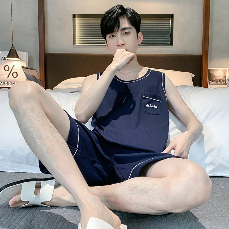 Ensemble de Nuit Décontracté Homme – Coton Doux