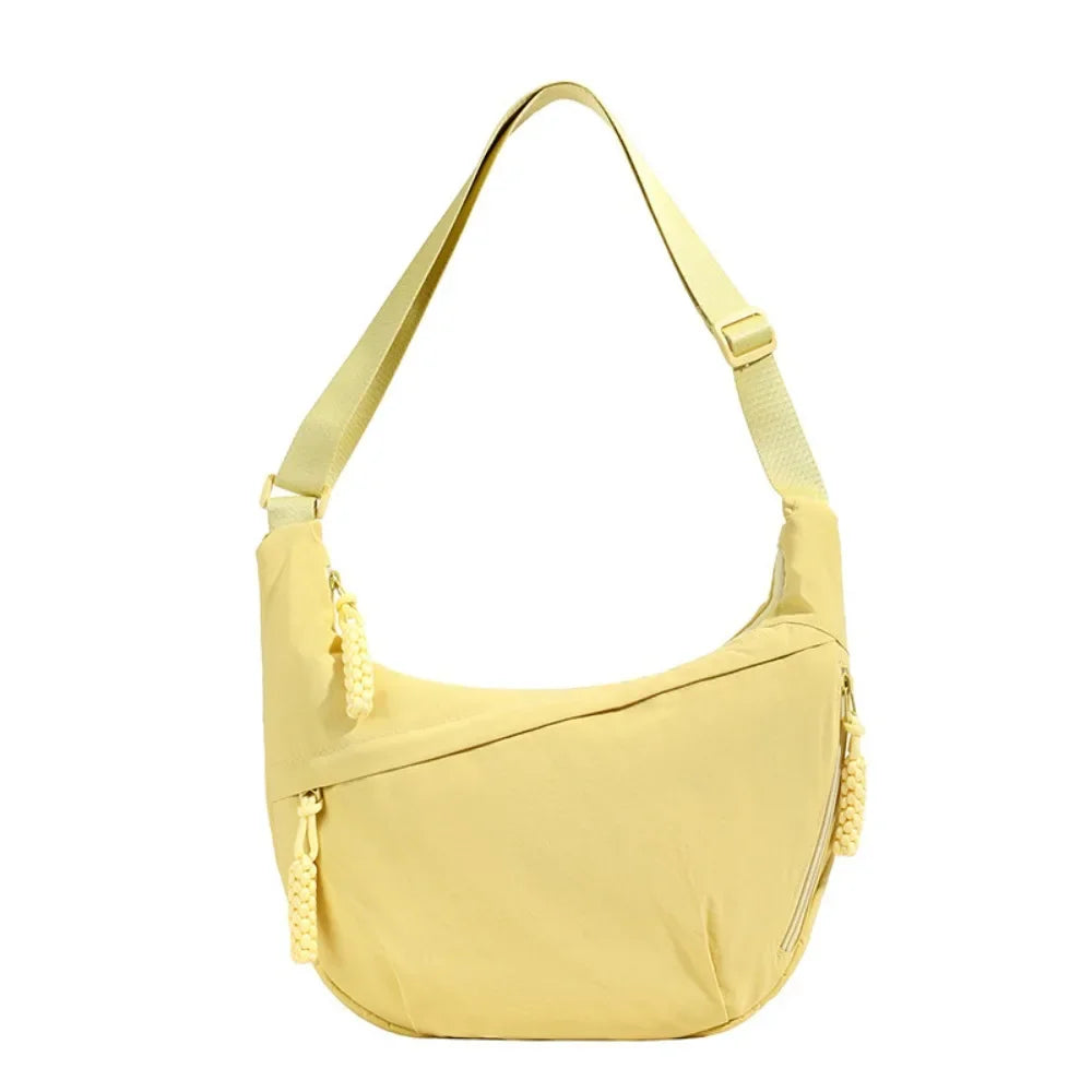 Sac Banane Bandoulière Femme en Toile – Grande Capacité, Légère & Imperméable