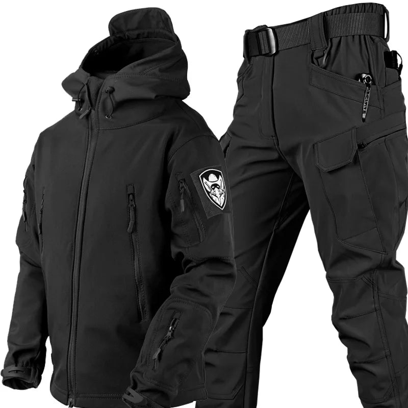 Ensemble Veste et Pantalon Militaire imperméable + Ceinture tactique OFFERTE