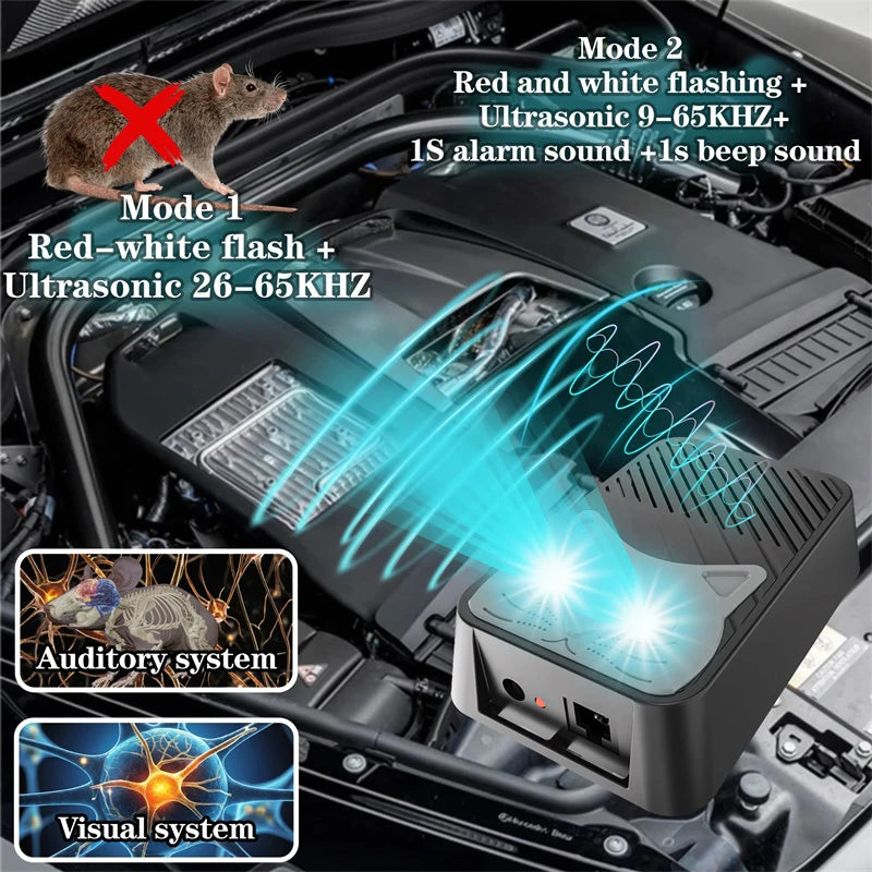 Répulsif de Voiture Intelligent pour Animaux & Rongeurs