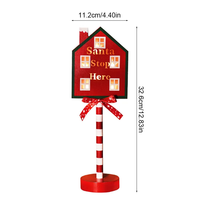 Panneau Rétro de Noël Lampe LED