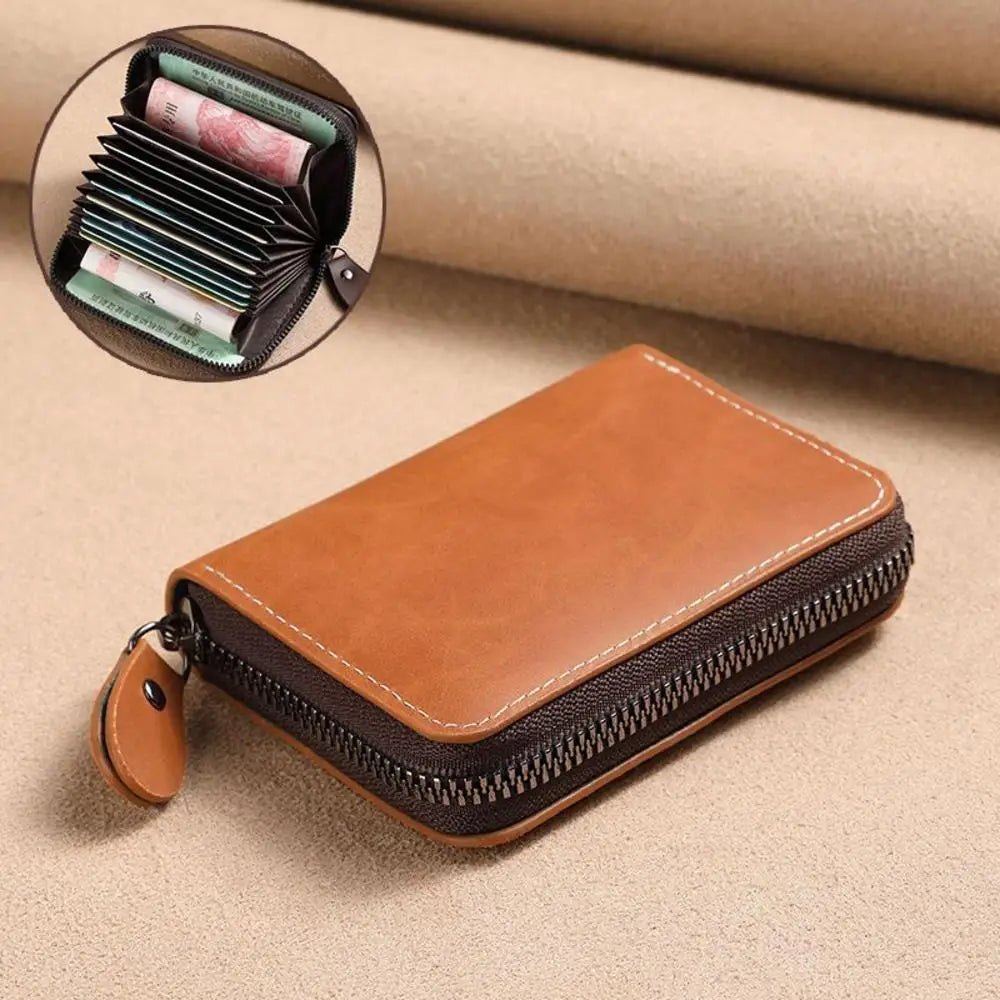Multi-card Slot Credit Card Bag PU Leather Small Wallet Coin Purse Card Holder Wallets