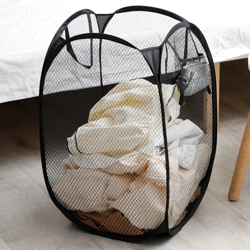 Grand Panier à Linge en Maille Pop-up et Pliable