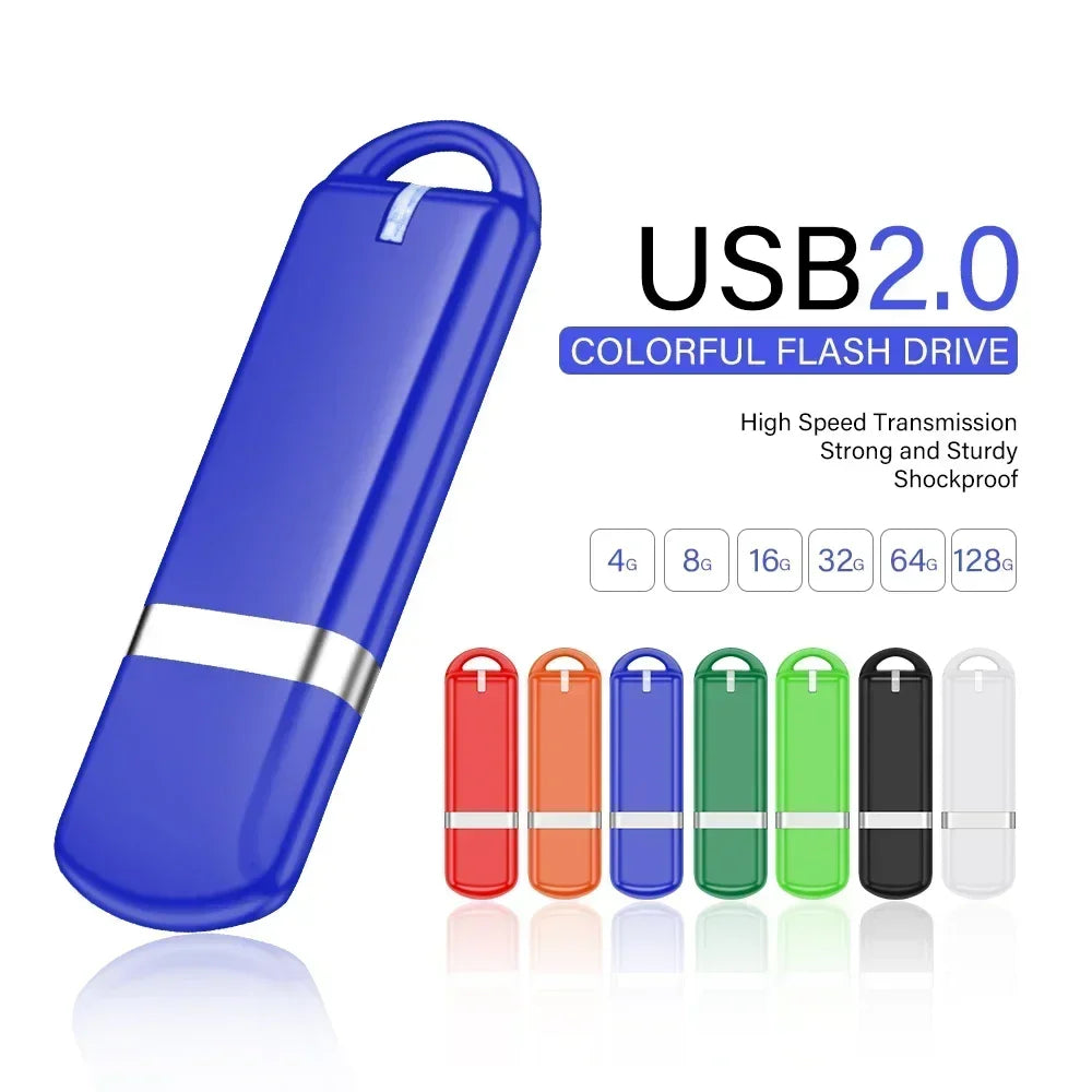 Mini Clé USB 128 Go Ultra-Compacte & Colorée + Boîte Transparente OFFERTE – Idéale Travail, Photos & Documents