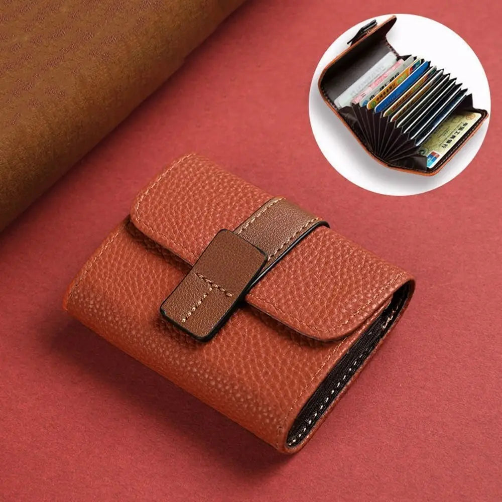 Multi-card Slot Credit Card Bag PU Leather Small Wallet Coin Purse Card Holder Wallets