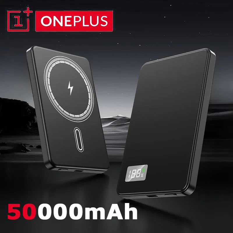 Chargeur Magnétique 15W avec Affichage Digital - 50000mAh