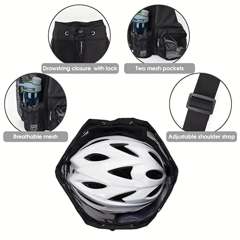 Sac à Dos de Sport Bi-Matière Maille avec Cordon de Serrage