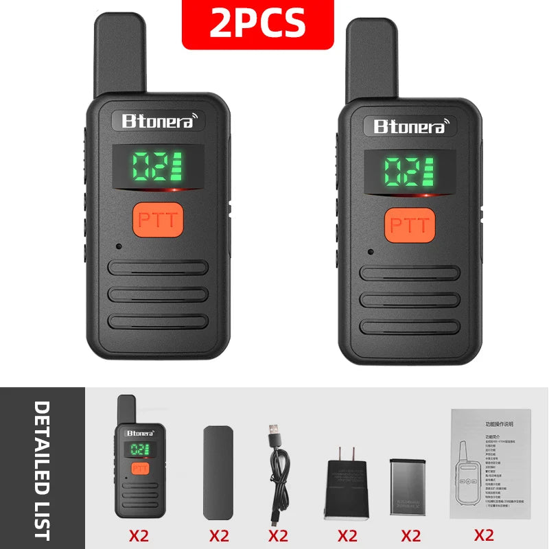 Mini Talkie-Walkie Professionnel Longue Portée 5 km