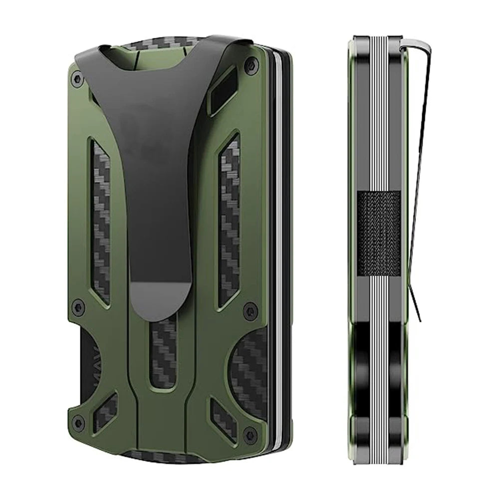Porte-cartes ULTRA SLIM en aluminium léger - Anti-piratage