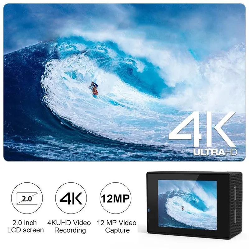 Mini caméra d'aventure Photos et Vidéo - Waterproof