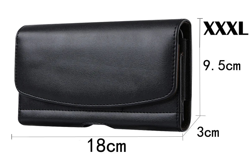Pochette avec Clip de Ceinture en Cuir PU
