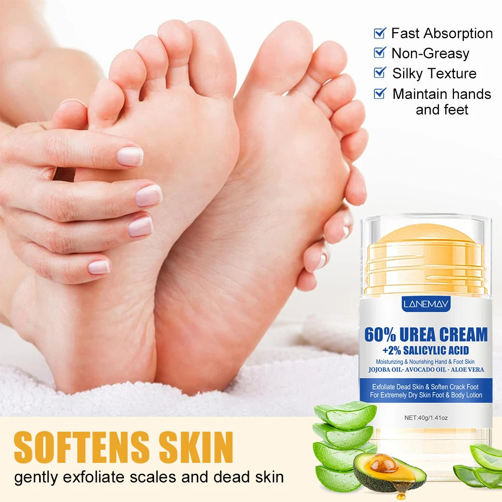 Crème en Stick Hydratante & Exfoliante pour Pieds