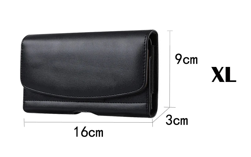 Pochette avec Clip de Ceinture en Cuir PU