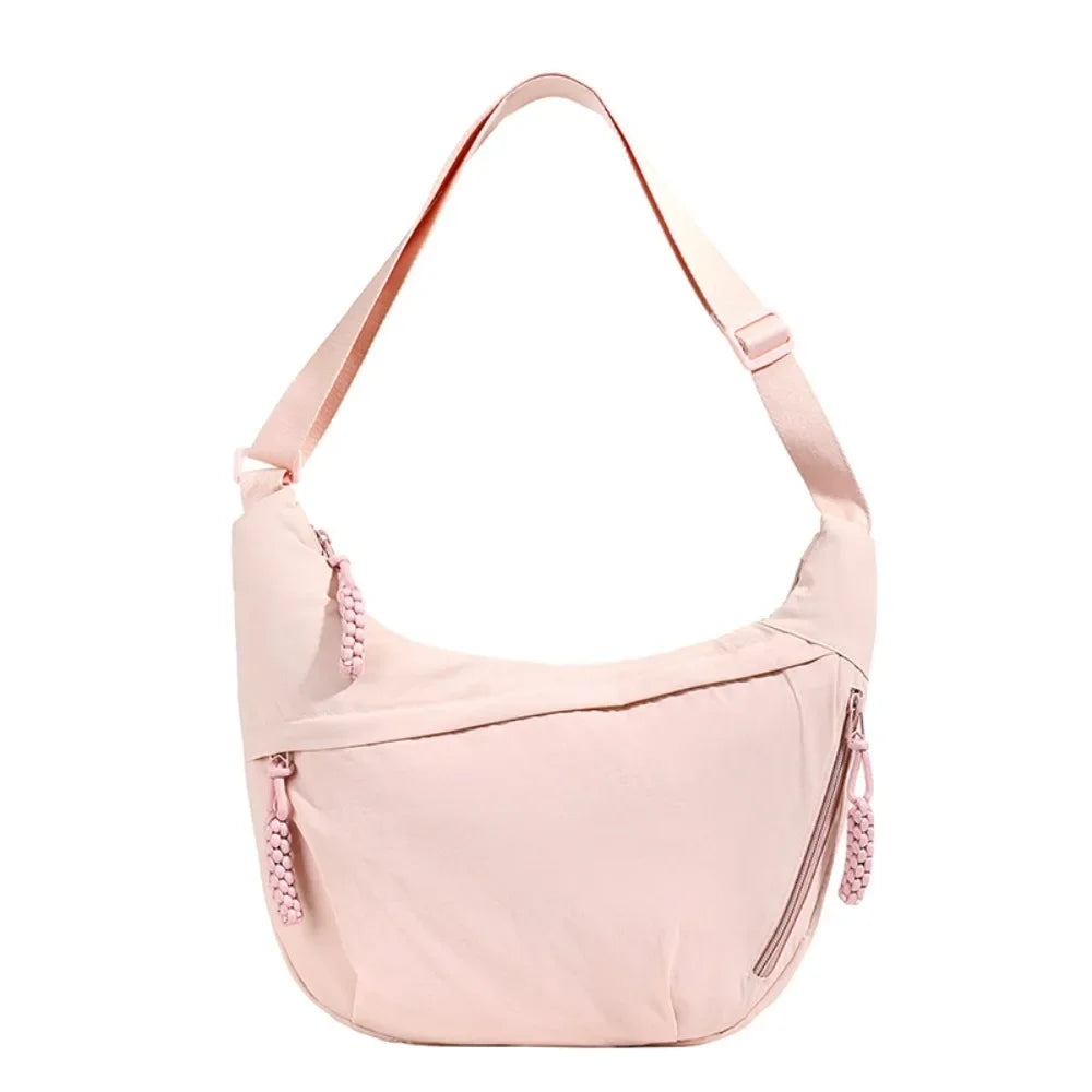 Sac Banane Bandoulière Femme en Toile – Grande Capacité, Légère & Imperméable
