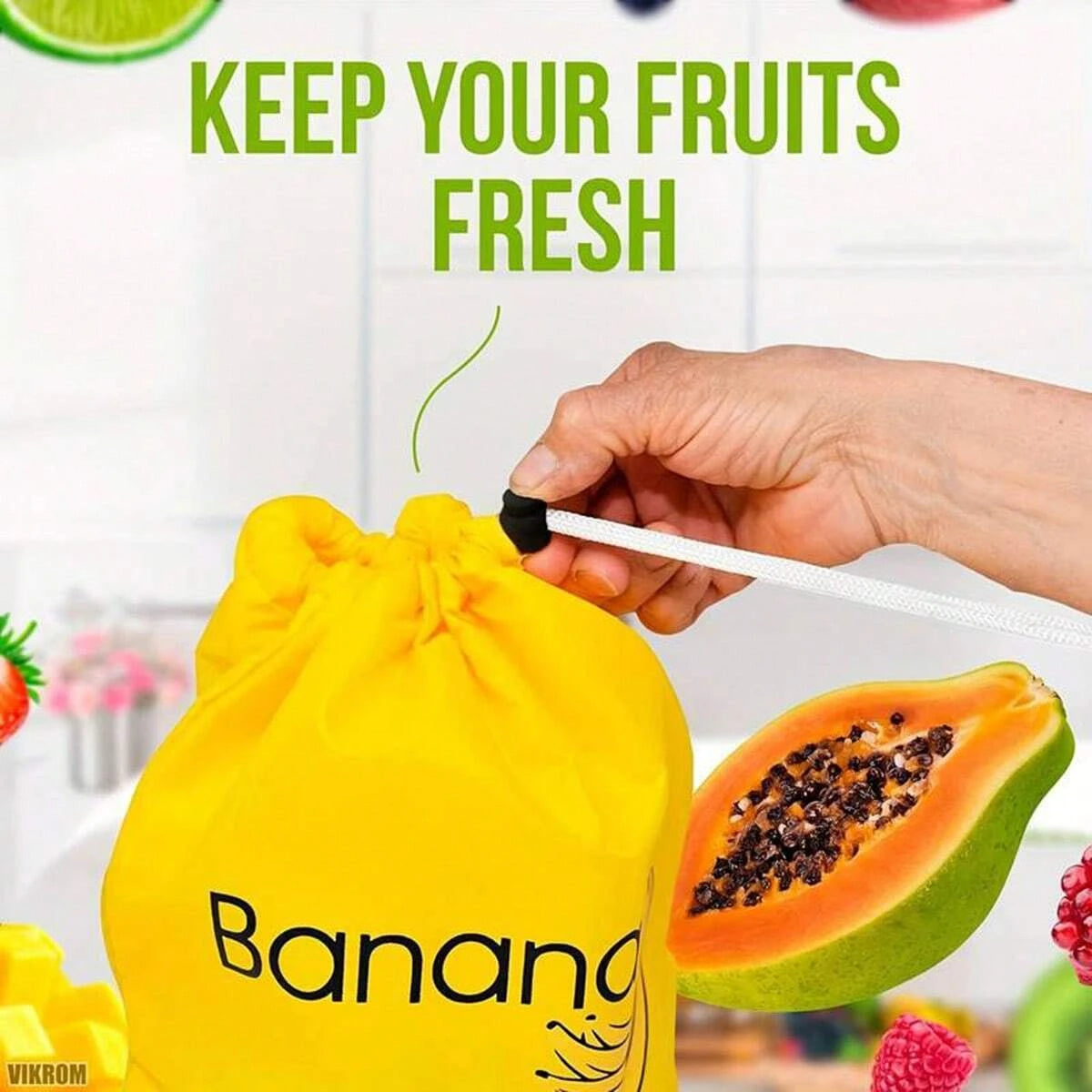 Sac de Conservation Banane – Anti-Noircissement - PACK DE 3