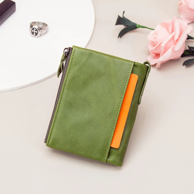 Portefeuille Vintage en Cuir véritable - Grande Capacité