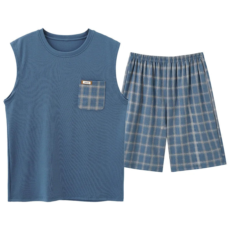 Ensemble de Nuit Décontracté Homme – Coton Doux