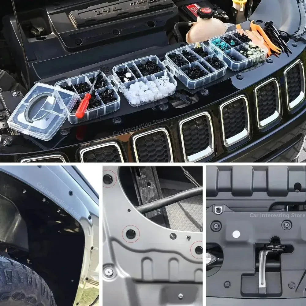 Kit Complet de Clips de Fixation de Voiture - 680PCS
