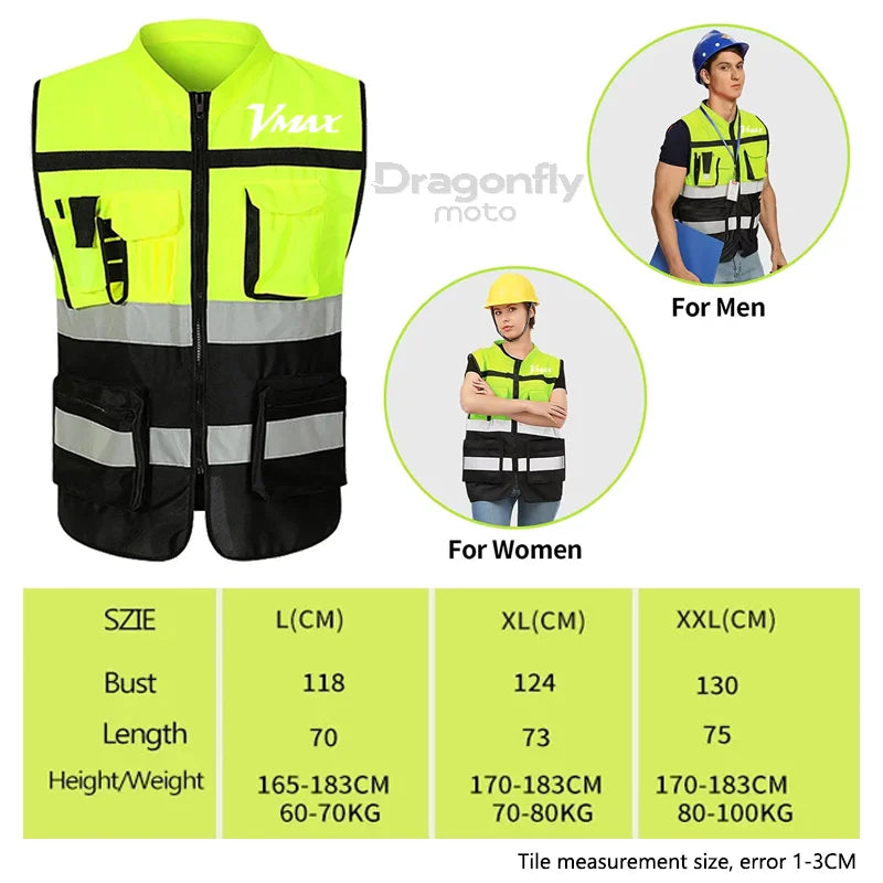 Gilet de Sécurité Réfléchissant Multi-poches