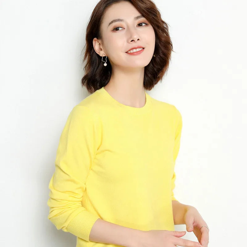 Pull en laine Mérinos BASIC à Col rond