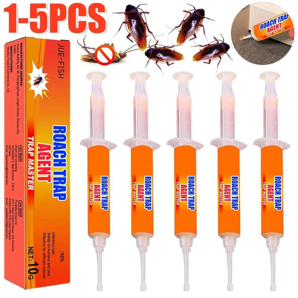 Lot de 5 Appâts Gel pour Cafards