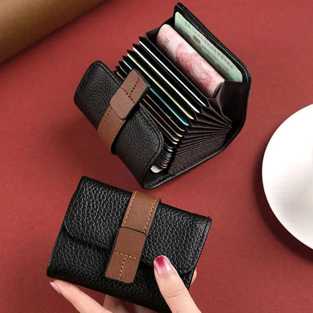 Multi-card Slot Credit Card Bag PU Leather Small Wallet Coin Purse Card Holder Wallets