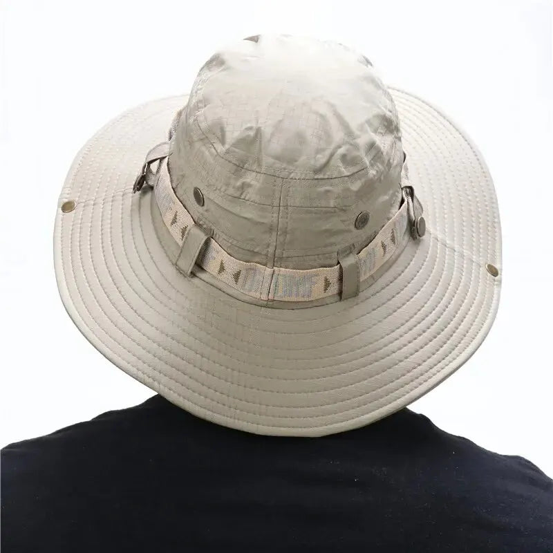 Chapeau d'Été à Large Bord et maille - Protection UV