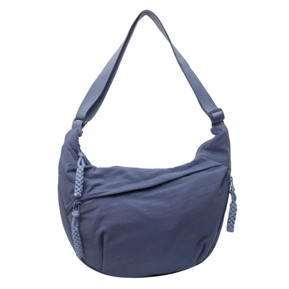 Sac Banane Bandoulière Femme en Toile – Grande Capacité, Légère & Imperméable