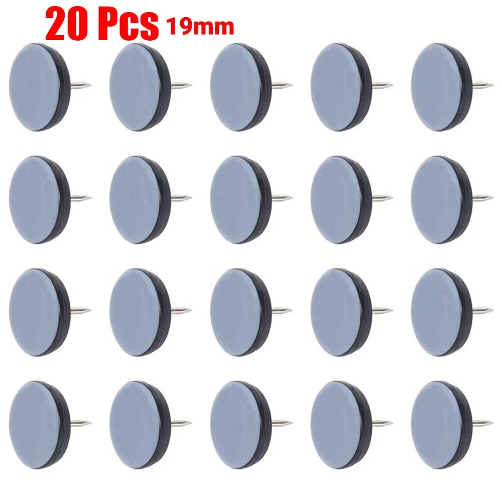 20x Clous Coussinets coulissants pour pieds de meubles