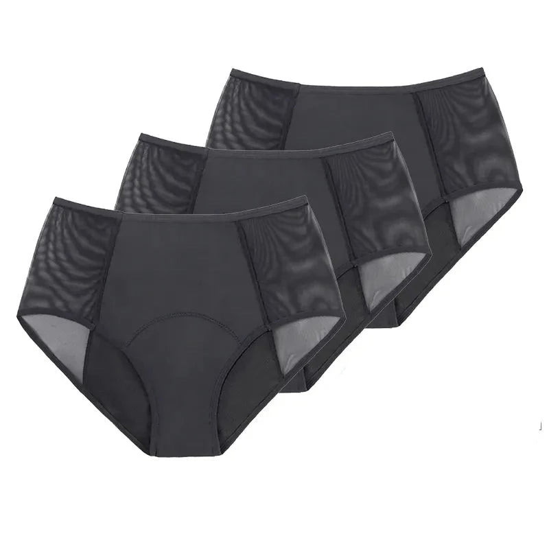 Lot de 3 Culottes anti-fuite 4 couches - Aborption extrême