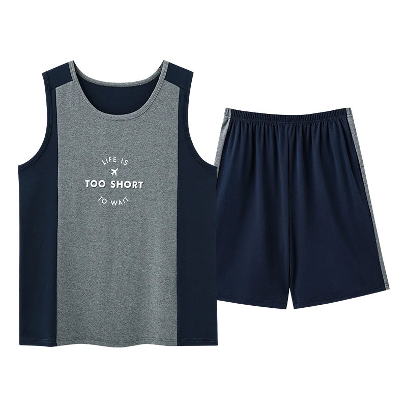 Ensemble de Nuit Décontracté Homme – Coton Doux