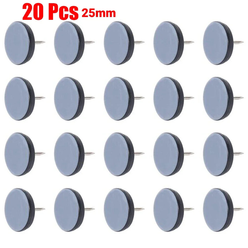 20x Clous Coussinets coulissants pour pieds de meubles