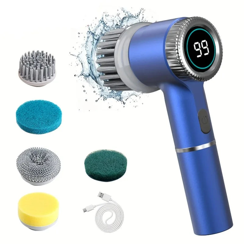Brosse Électrique 5-en-1 – Nettoyage Complet & Rapide