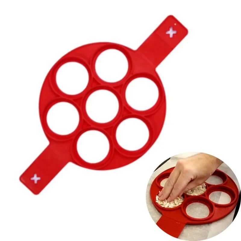 Moule en Silicone Anti-adhésif pour Crêpes & Oeufs - 4 Formes