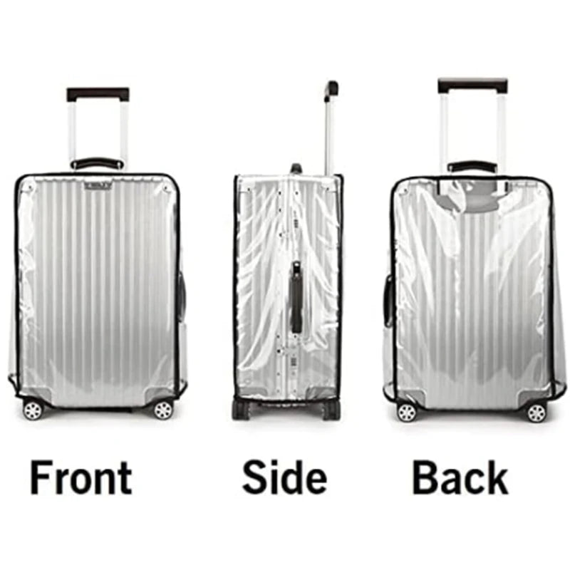 Housse de Protection Transparente pour Valise 50 à 76CM – PVC Épais Imperméable Anti-Rayures
