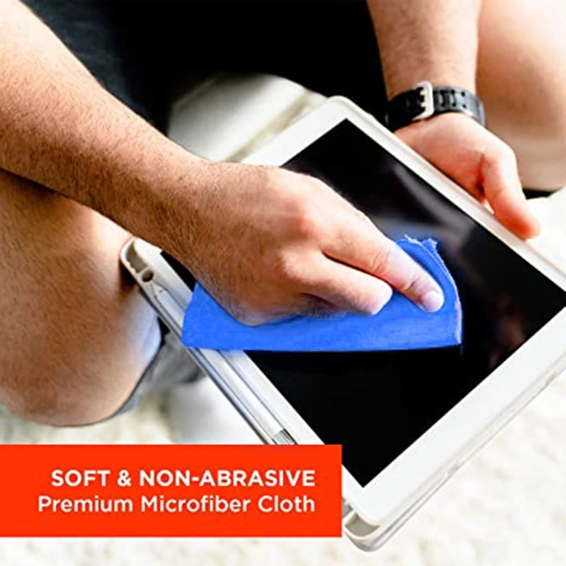 Kit de Nettoyage pour Écrans d'Oridnateur, TV... - Spray + Brosse + Microfibre