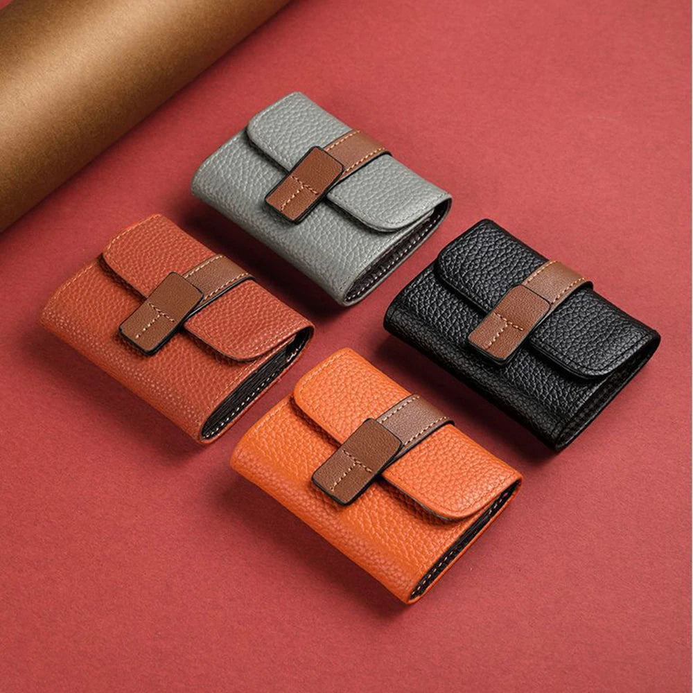Multi-card Slot Credit Card Bag PU Leather Small Wallet Coin Purse Card Holder Wallets