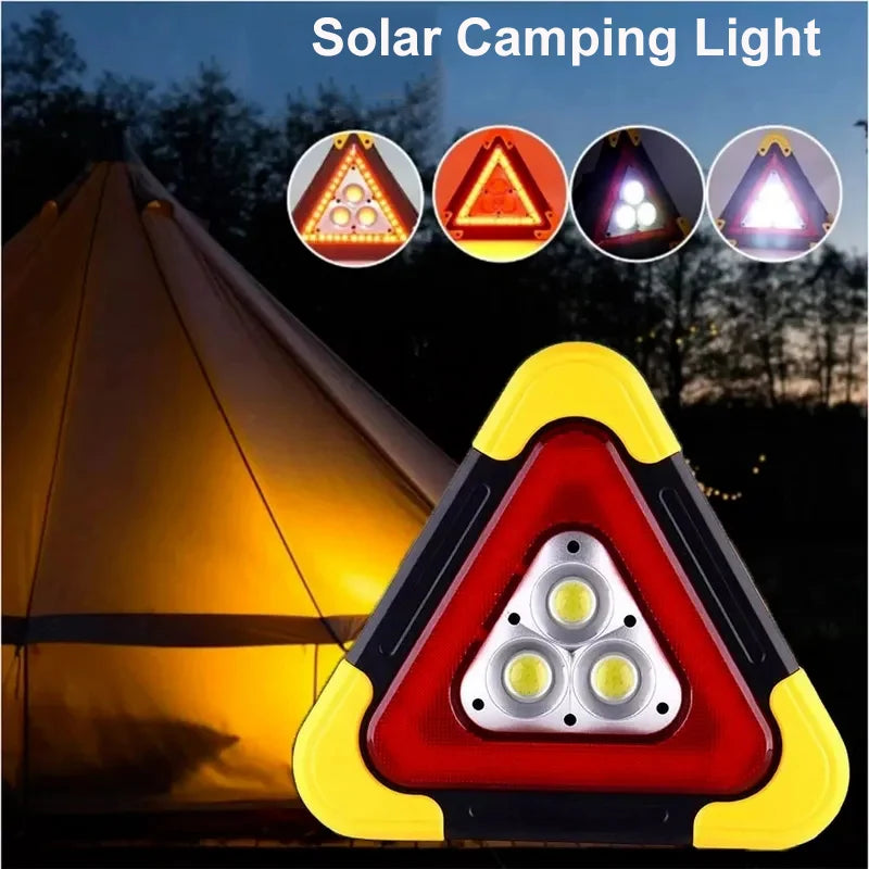 Lampe solaire d'urgence triangulaire - Recharge USB