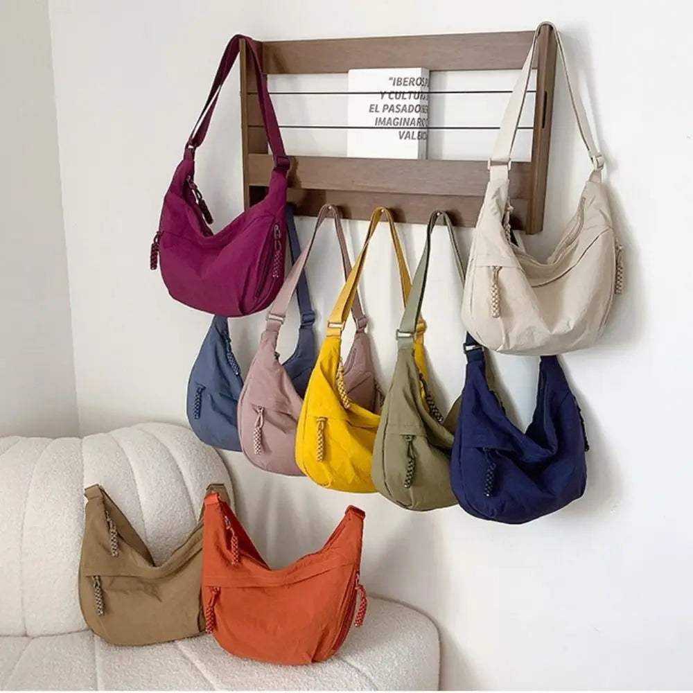 Sac Banane Bandoulière Femme en Toile – Grande Capacité, Légère & Imperméable