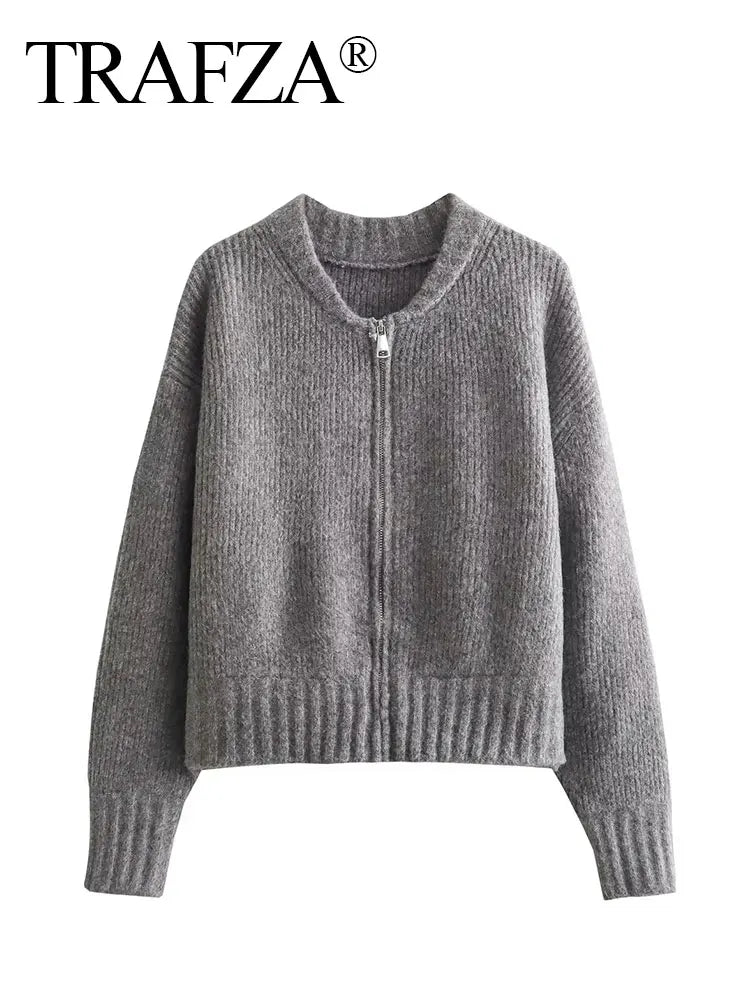 Gilet épais Gris anthracite à Fermeture éclair