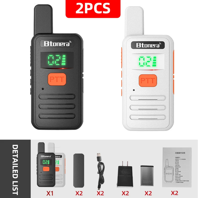 Mini Talkie-Walkie Professionnel Longue Portée 5 km