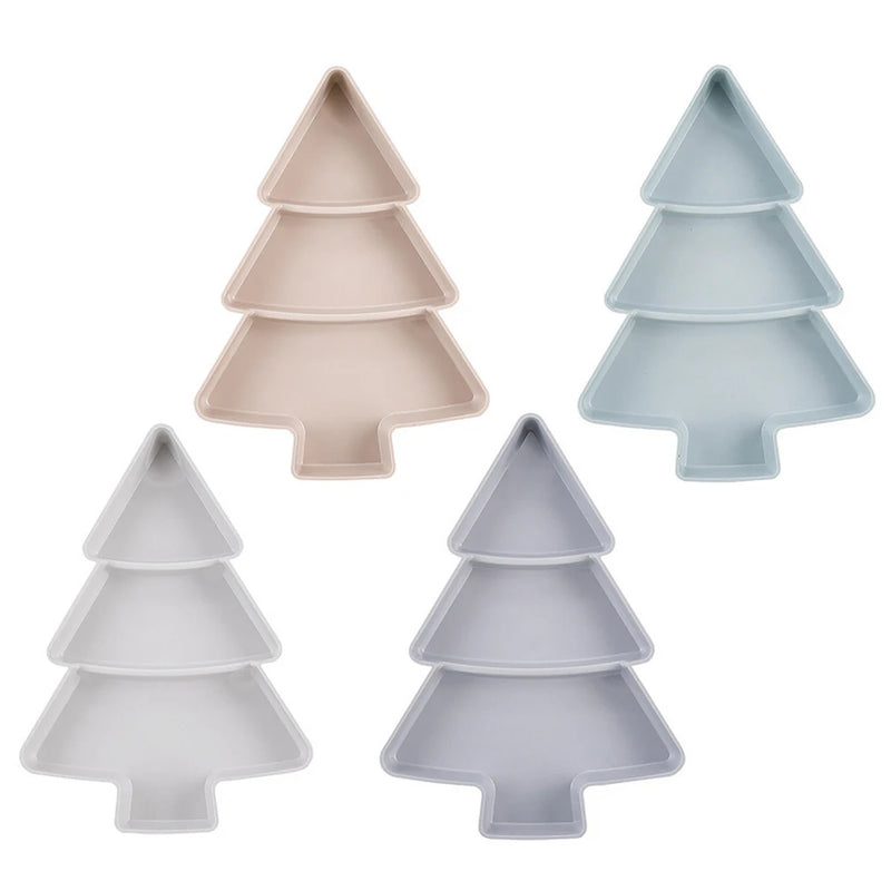 Lot de 2 Plateaux apéritif en Forme de Sapin de Noël