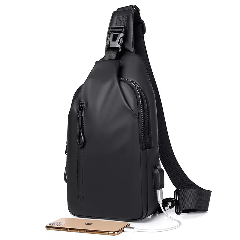 Sac bandoulière imperméable chargement USB