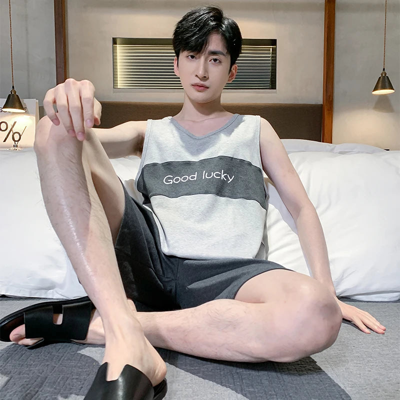Ensemble de Nuit Décontracté Homme – Coton Doux
