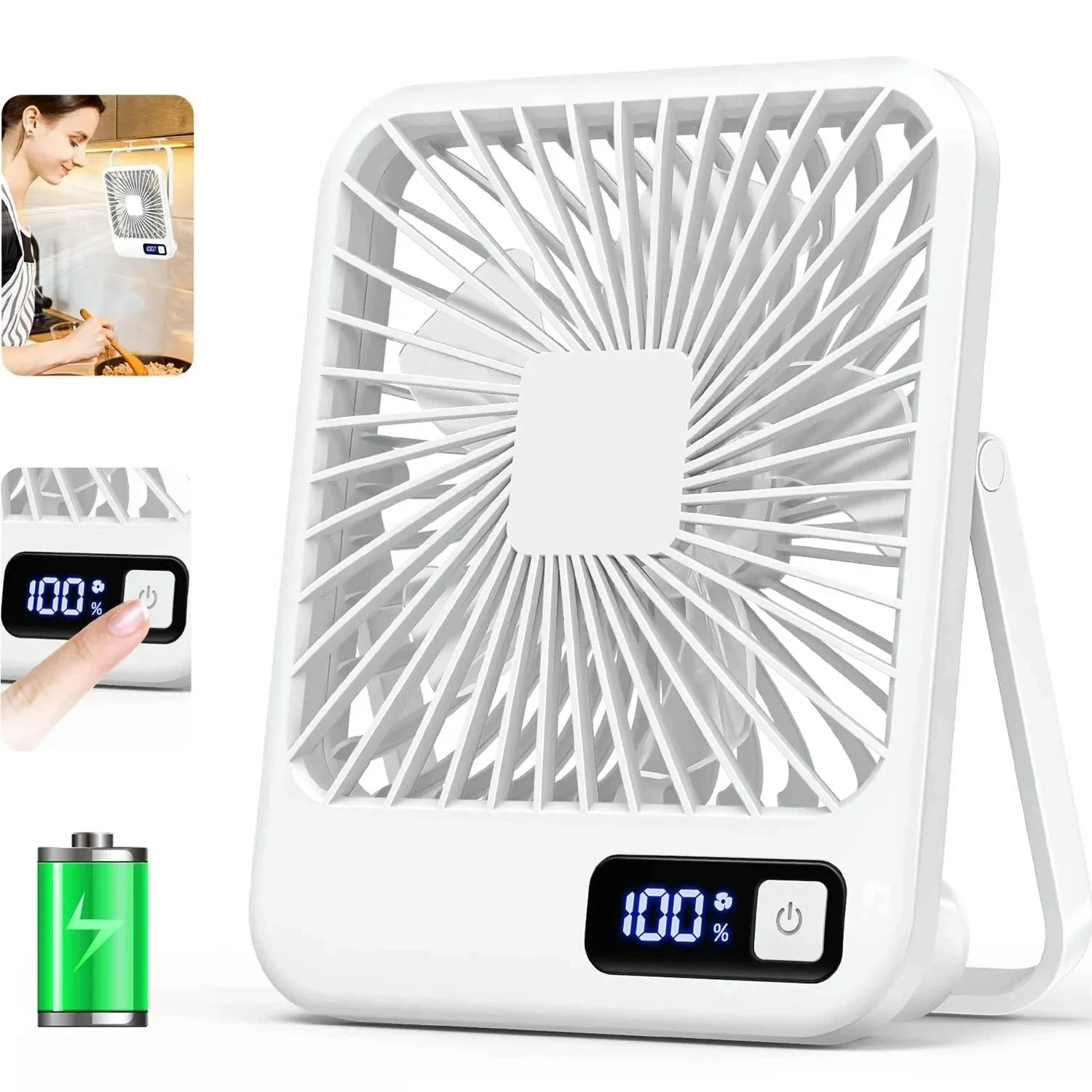 Ventilateur Compact USB à Tête Pivotante 180°
