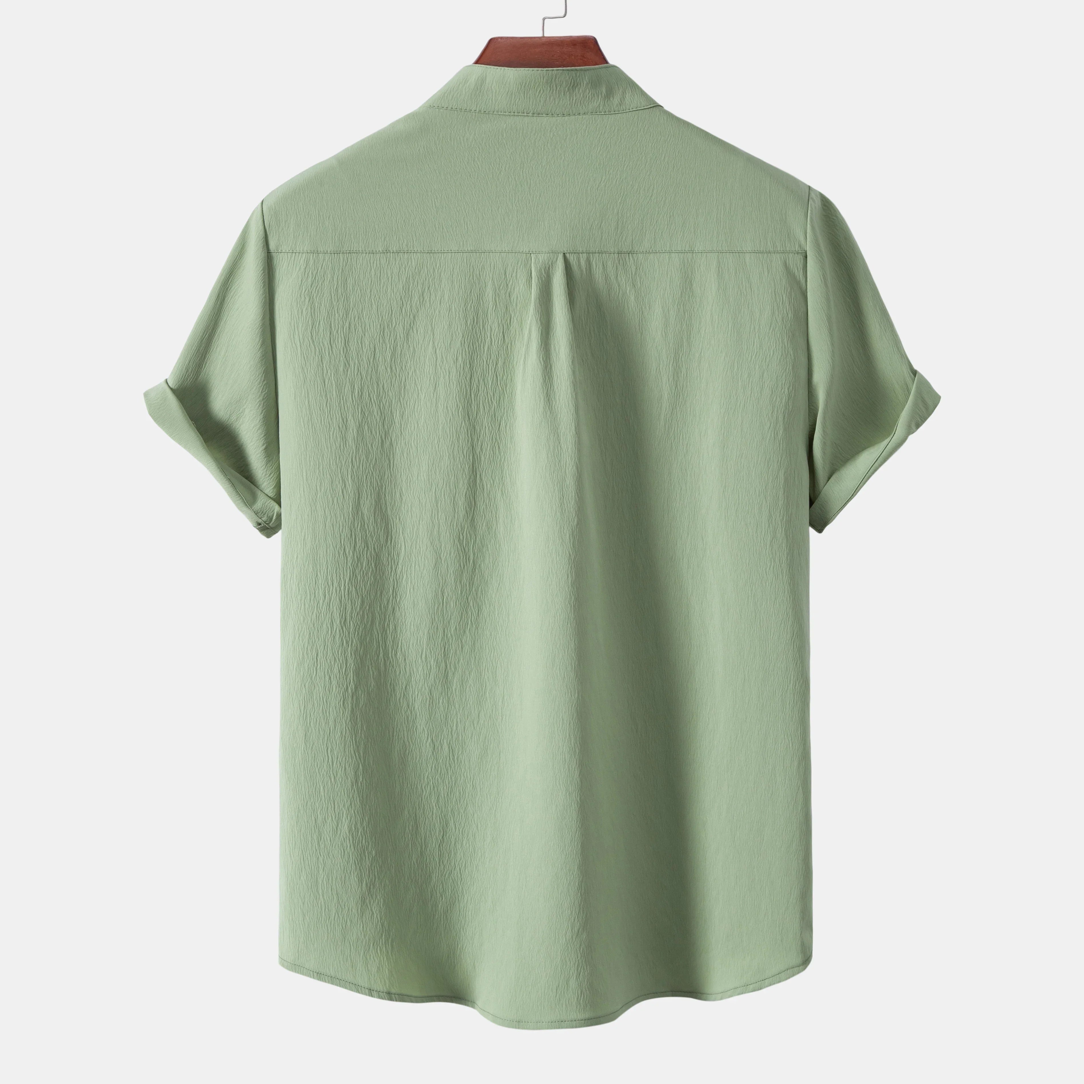 Chemise Décontractée à Col Mao - Printemps & Été
