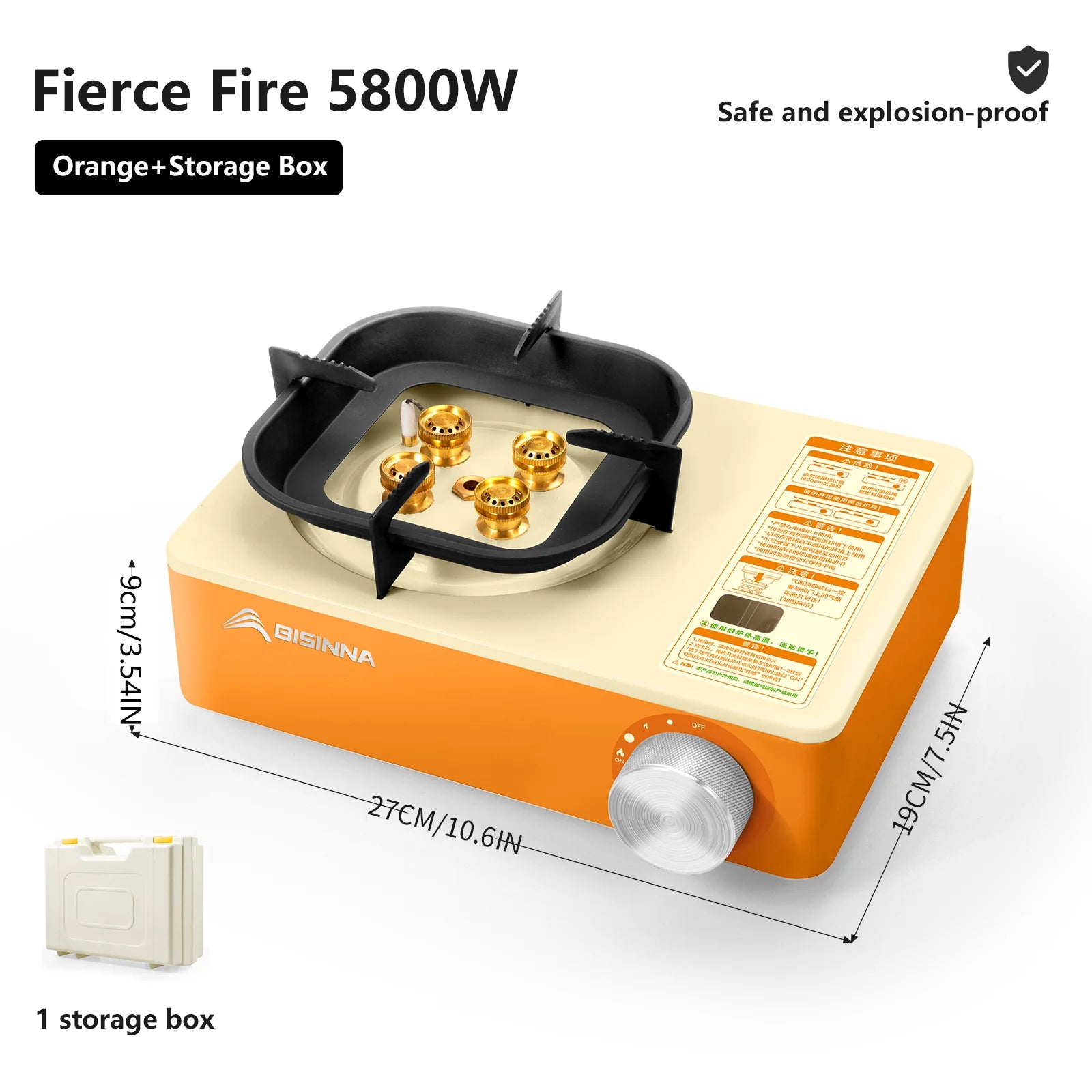 Cuisinière à Gaz de Camping 5800W
